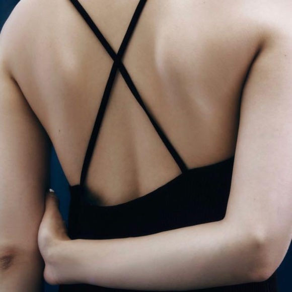 BNWT Strappy Rib Zara midi dress SOLD - Picture 2 of 5